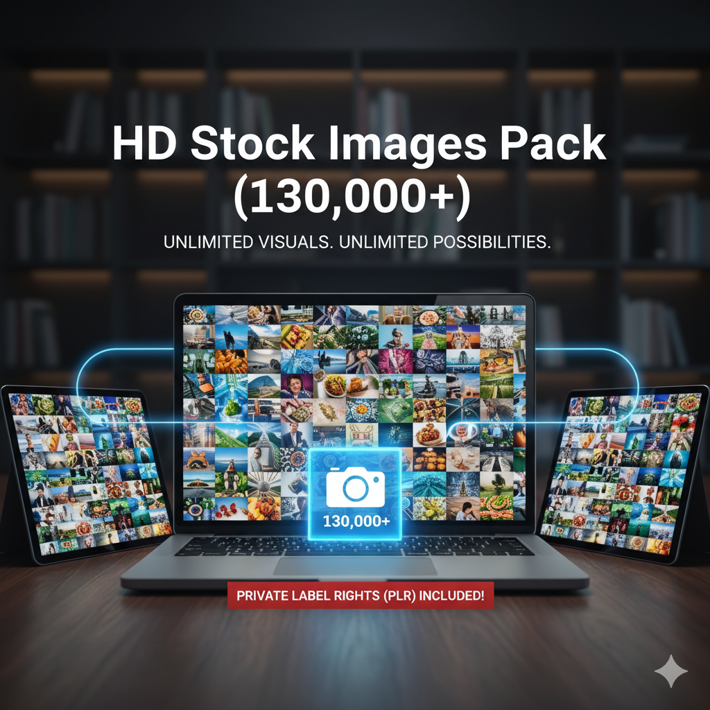 HD Stock Images Pack (130,000+) - Alpha Digital Kit - plr - bundle - business