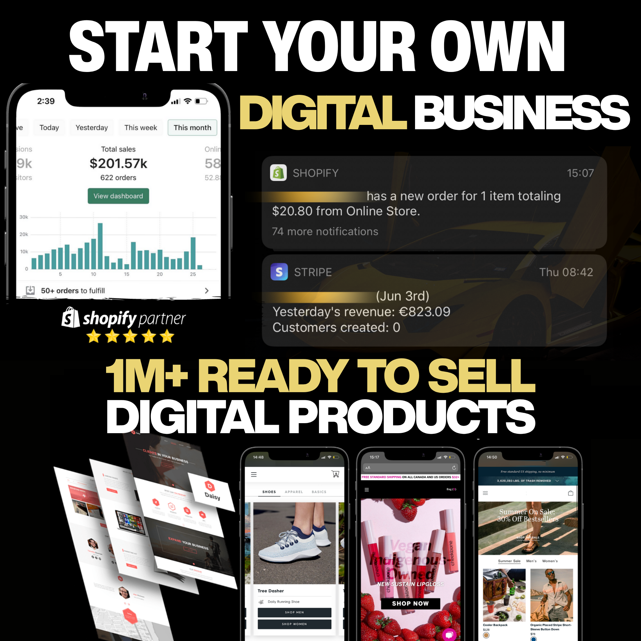 1+ Million Digital Assets - Entire Store - Alpha Digital Kit - plr - bundle - business