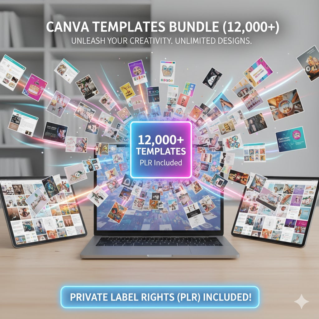 Canva Templates (12,000+) - Alpha Digital Kit - plr - bundle - business