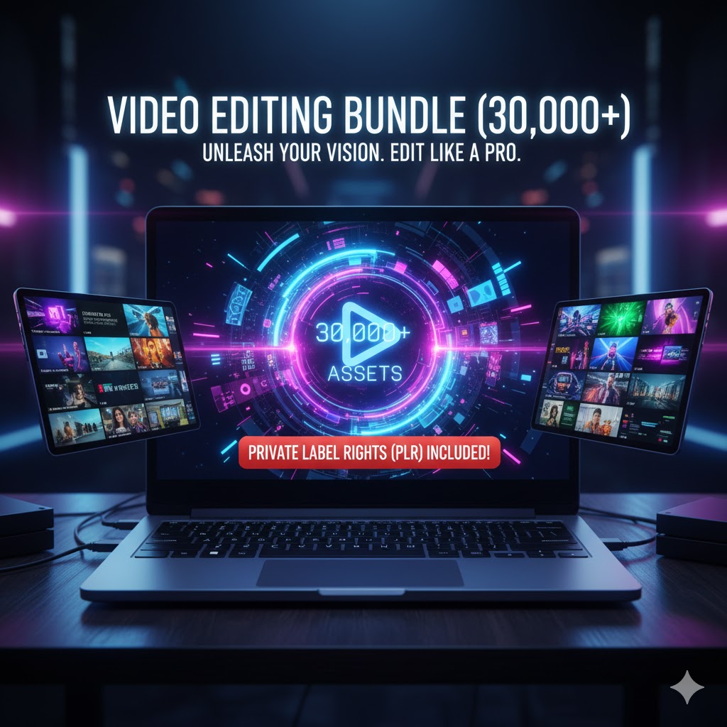 Video Editing Bundle (30,000+) - Alpha Digital Kit - plr - bundle - business